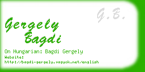 gergely bagdi business card